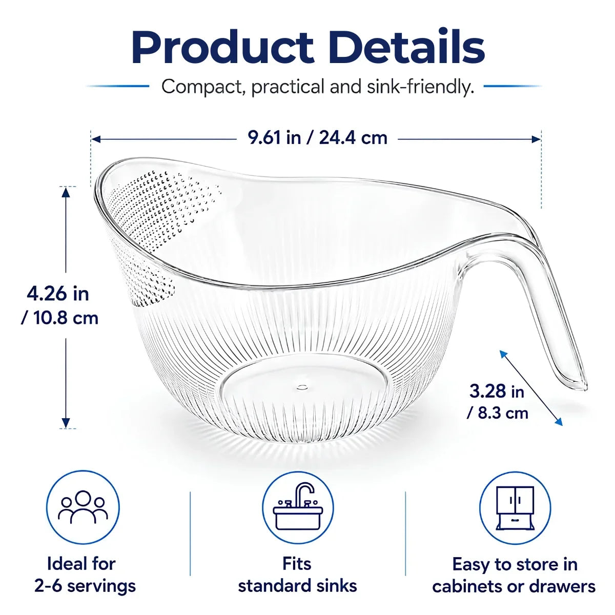 EasyRinse™ Drain Bowl