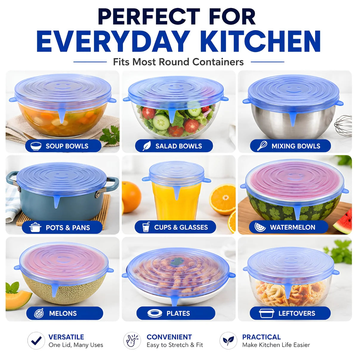 FreshSeal™ Stretch Lids