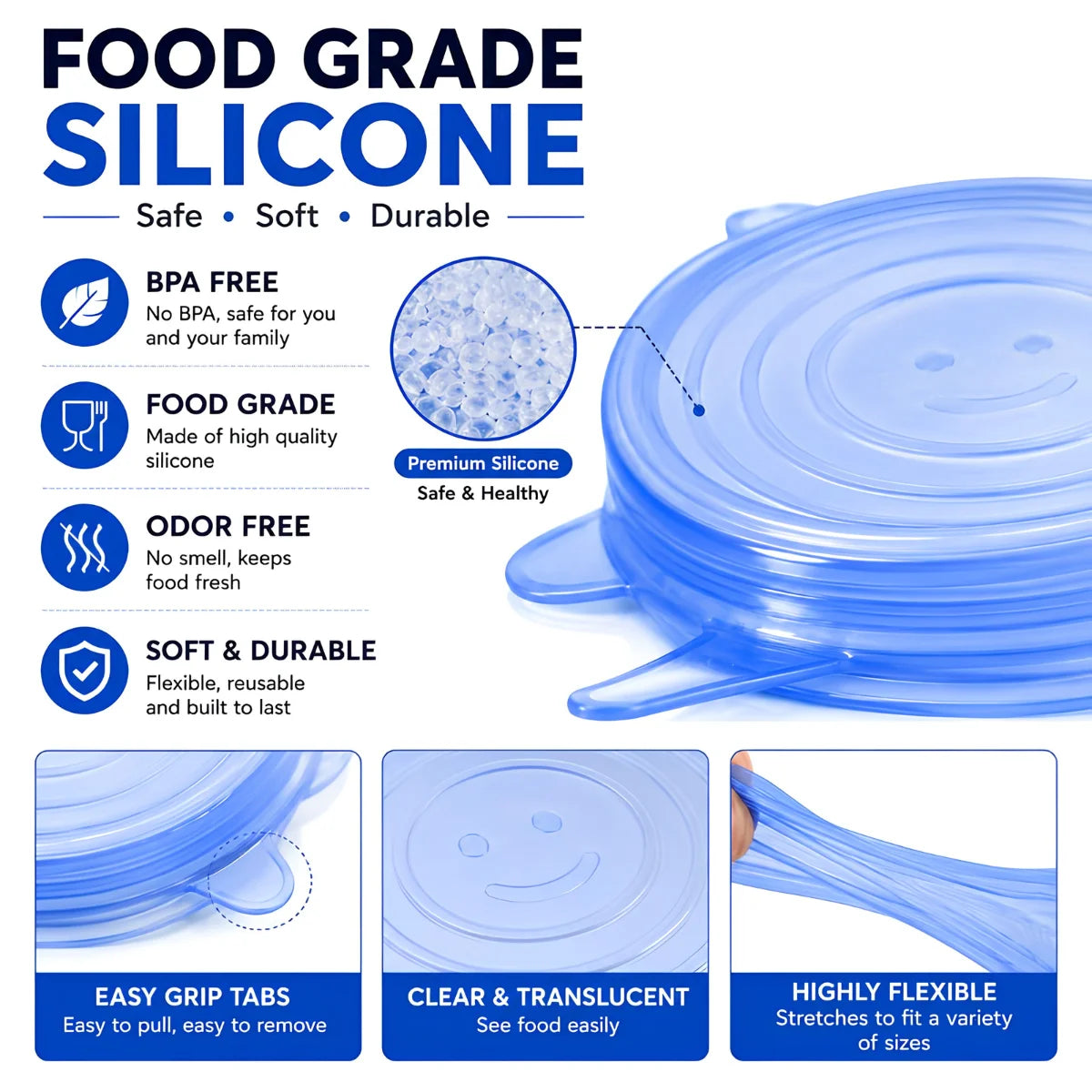 FreshSeal™ Stretch Lids